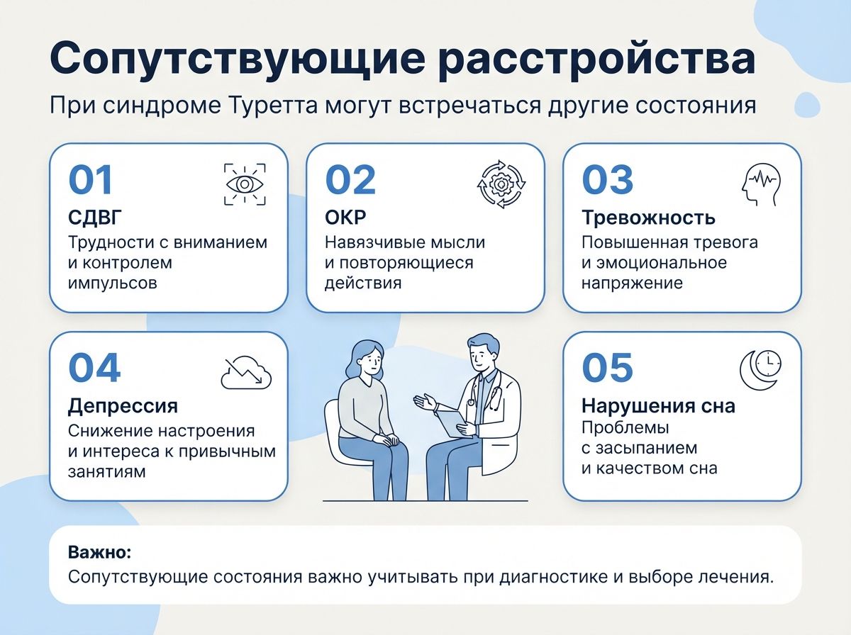 Лечение синдрома Туретта в Чистополе инфографика